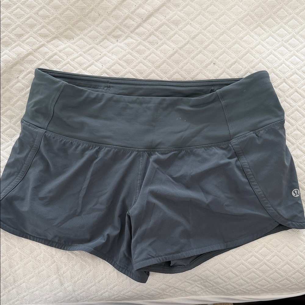 lululemon bluish gray Women's Running Shorts